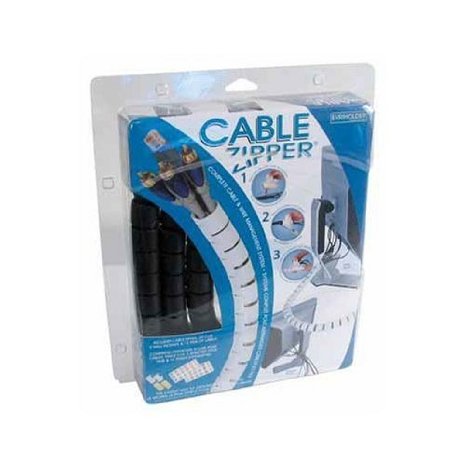 Cable Zipper - Cord Controll System (black) (8' Long X 1" Diameter)