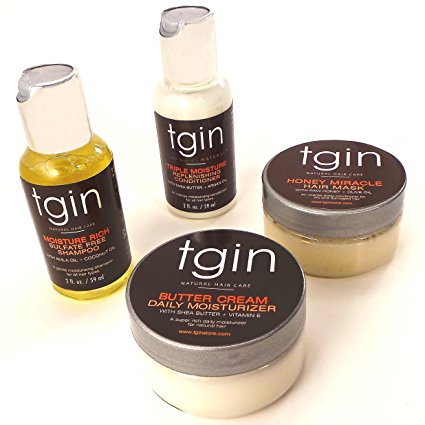 tgin Moist Collection- Sample Pack for Natural Hair, 2oz