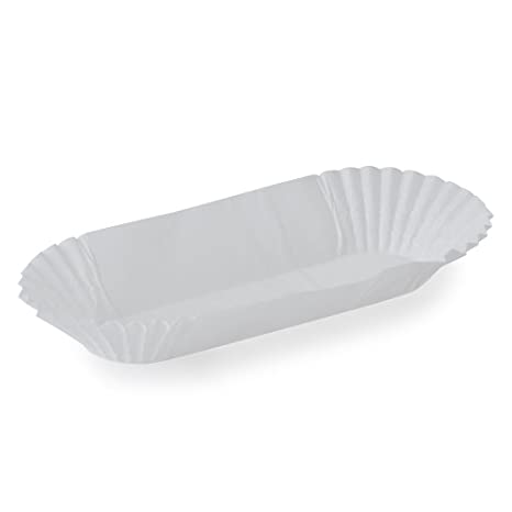 Hoffmaster 610500 Fluted Eclair Waxed Case, 4-1/2" Diameter x 1" Height, White (10 Packs of 1000)