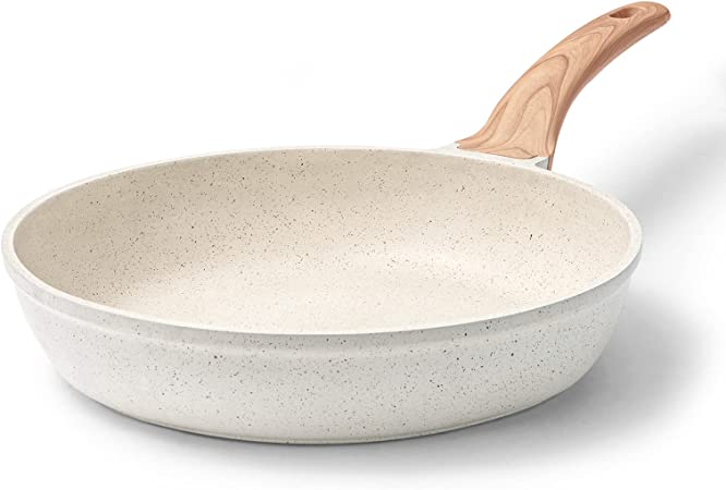 CAROTE Non Stick Frying Pan 28cm, Granite Egg Omelet Fry Pan for Induction and All Hobs