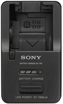 Sony BCTRX Battery Charger for X/G/N/D/T/R and K Series Batteries (Black)