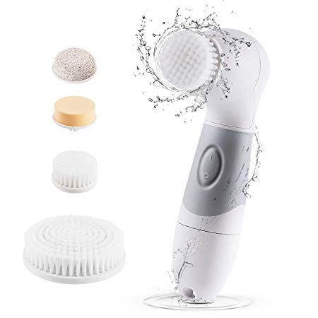 Facial Brush, Body Skin Cleansing System, Spin Brush for Face & Body Deep Cleansing, Gentle Exfoliator, Skin Care Electric Massager/Scrubber