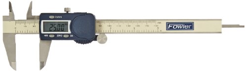 Fowler 54-101-150-2 Xtra-Value Cal Electronic Caliper Stainless Steel 0 to 6quot0 to 150mm Measuring Range 00005quot001mm Resolution LCD