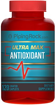 Piping Rock Ultra Max Antioxidant 120 Coated Caplets Dietary Supplement