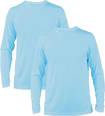 Vapor Apparel Men's Outdoor UPF 50  Long Sleeve T-Shirt, UV Sun Protection for Fishing, Running, Hiking, Swimming