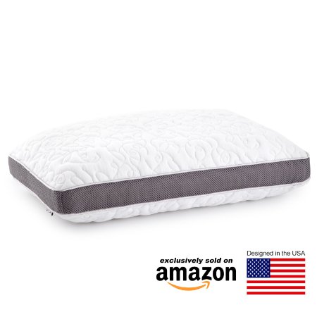 Perfect Cloud Double Airflow Memory Foam Pillow - Bed Pillow featuring Ventilated Visco Foam Gusset Siding Washable Cover