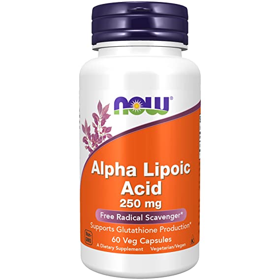 Now Foods Alpha Lipoic Acid, 60 Caps, 250 mg