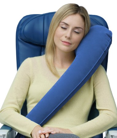 Travelrest - Ultimate Travel Pillow Lean Into It and Sleep Ergonomic Innovative and Patented - BEST Travel Pillow for Airplanes Cars Buses Trains Office Napping Camping Wheelchairs and Home Ranked 1 by WSJ