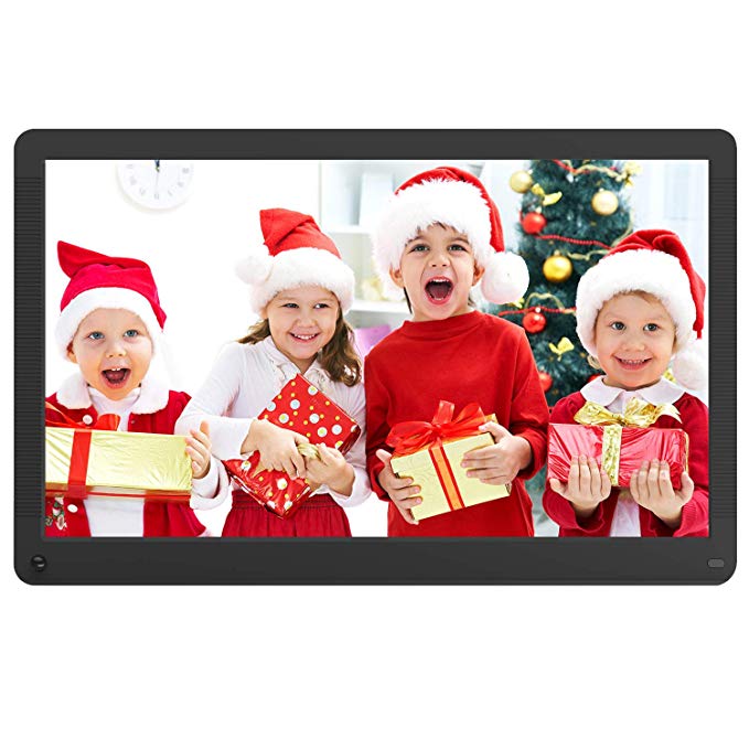 Atatat Digital Photo Frame 17.3 Inch IPS Screen Motion Sensor 1920x1080 High Resolution, Digital Picture Frame Support 1080P Video/Music/Slide Show/Continue Playback/Adjustable Brightness/Auto Rotate