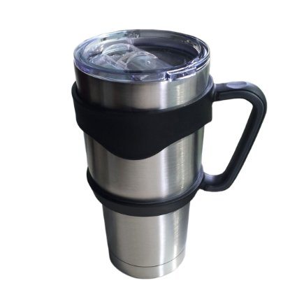 Topfun® Handle for Yeti Rambler 30 oz Tumblers, Rtic, Sic Cup and more (Black Handle Only)