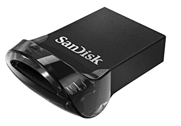 SanDisk Ultra Fit USB 3.1 256GB - Small Form Factor Plug & Stay Hi-Speed USB Drive 5 Year Warranty, Black