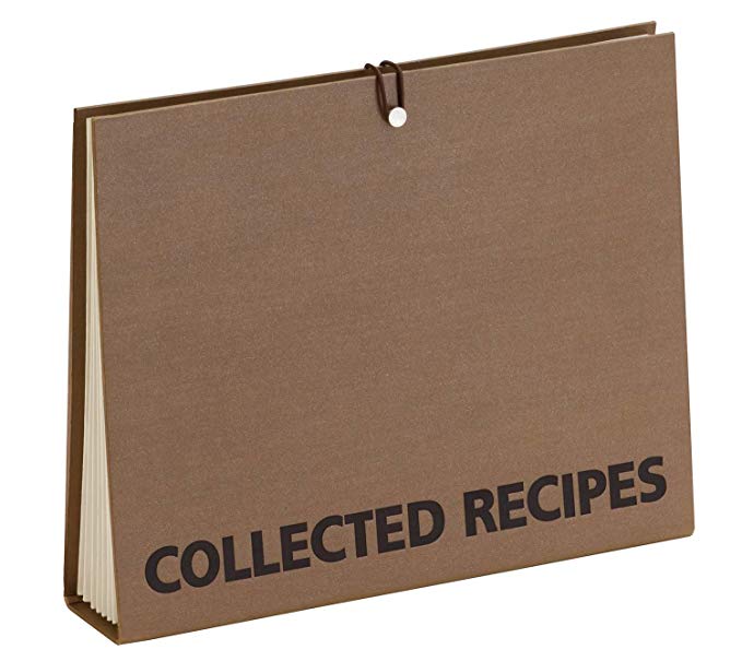 Meadowsweet Kitchens Accordion File Recipe Organizer - Brown