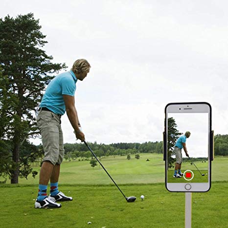 Golf Phone Holder Clip Golf Swing Recording Training Aids,Record Golf Swing/Short Game/Putting,Golf Accessories,Universal Smartphone Holder for the Golf Trolley ,car Holder,suitable for all Smartphone