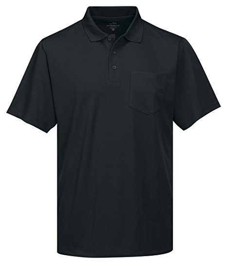 Tri-Mountain Men's 5 oz Moisture Wicking Polyester Shirt w/Pocket