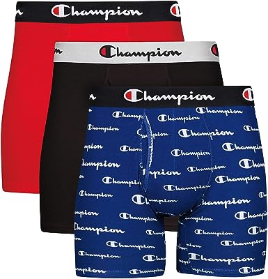 Champion Men's Cotton Stretch Boxer Brief