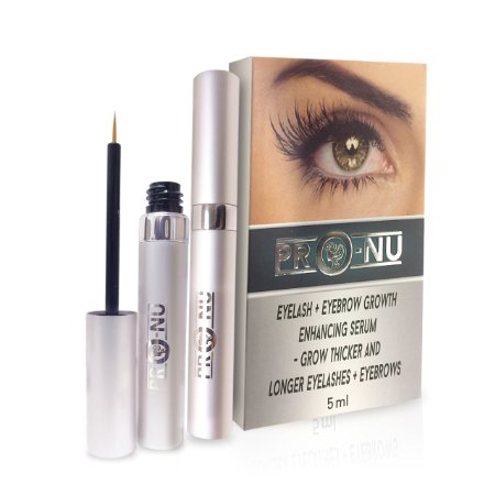 Pro-Nu Eyelash and Eyebrow Growth Serum(5ml)- Thicker, Longer Eyelashes & Eyebrows Enhancer