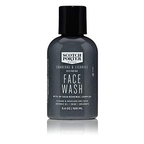 Scotch Porter - Charcoal & Licorice Restoring Face Wash - 3.4 oz.
