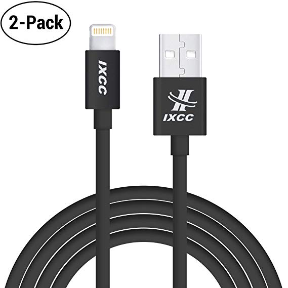 iXCC [2Pack] Extra Long iPhone Charger Cable, 10 Feet MFi Lightning Charge and Data Cord for iPhone SE/5/5s/6/6s/6s Plus/7/7 Plus/iPad Mini/Air/Pro-Black