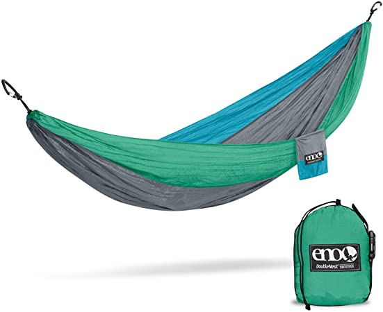 ENO, Eagles Nest Outfitters DoubleNest Lightweight Camping Hammock, 1 to 2 Person, Special Edition Colors, Charcoal/Maroon