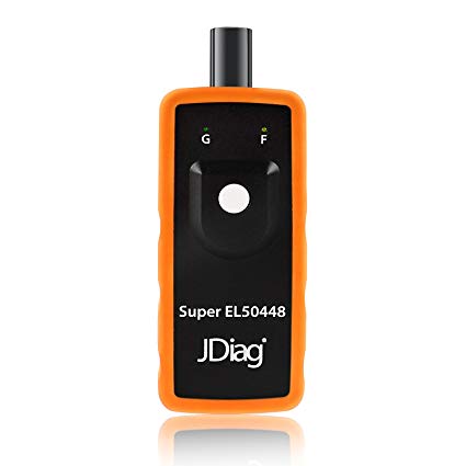 JDIAG Super EL50448 TPMS Reset Tool 2IN1 Compatible with F-ord and GM Tire Pressure Relearn Sensor TPMS Tire Relearn Tool (Orange)