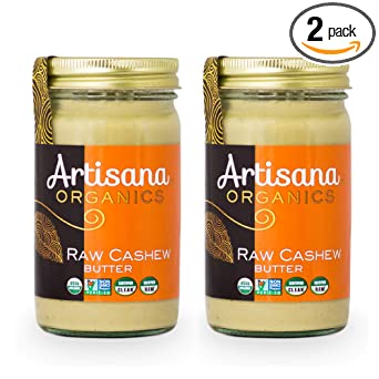 Artisana Organics Non GMO Raw Cashew Butter,14 oz (2 Pack)