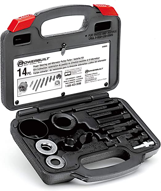 Alltrade 648605 Kit 20 Power Steering and Alternator Pulley Removal and Installation Tool Set