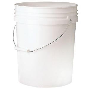 Set of 6 Ropak 5 Gallon Buckets with lids 90 mil - Great for Storage