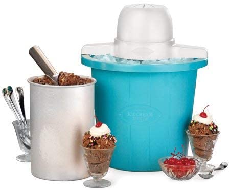 Nostalgia ICMP4BL 4-Quart Electric Ice Cream Maker Blue