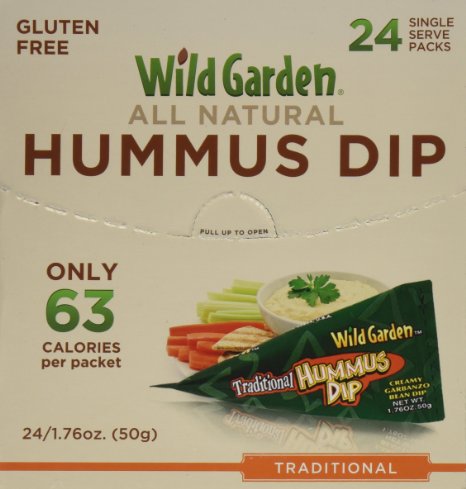 Wild Garden Hummus Dip. Traditonal Hummus, 1.76 Ounces (Pack of 24)