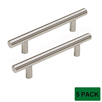 Probrico PD201HSS Kitchen Cabinet Drawer Handles And Pulls Stainless Steel,5 Pack (CC:96mm, 5 Pack)
