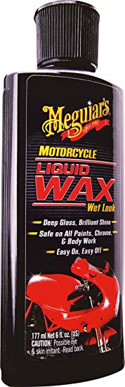 MEGUIAR'S MC20206 Motorcycle Liquid Wax Wet Look, 6 Fluid Ounces