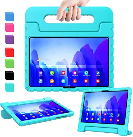 AVAWO Kids Case for Samsung Galaxy Tab A7 10.4 2020 (SM-T500/ T505/ T505N/ T507) - Shock Proof Lightweight Convertible Stand Kids Friendly Case for Galaxy Tab A7 10.4-inch 2020 Release, Turquoise