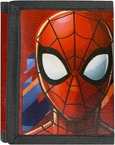 Marvel Spiderman Wallet for Boys, Boys Wallet with Avengers, Spider Man Wallet for Kids, Foldable Kids Wallet