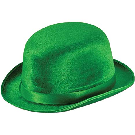 Green Vel-Felt Derby Party Accessory (1 count) (1/Pkg)