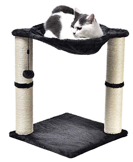 AmazonBasics Cat Scratching Post and Hammock (Renewed)