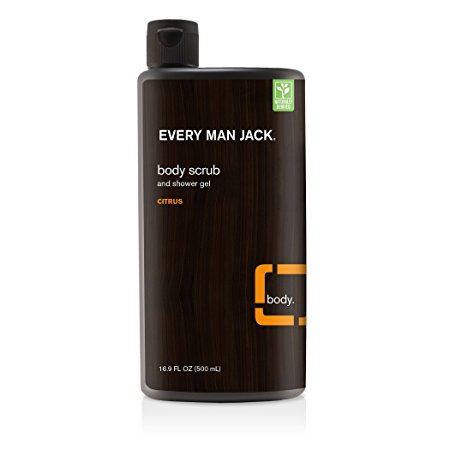 Every Man Jack Body Scrub, Citrus, 13.5 Fluid Ounce