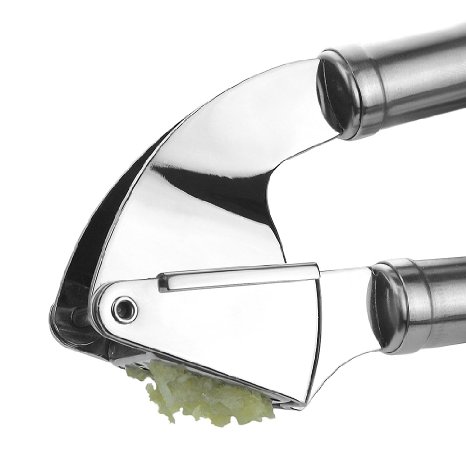 Garlic Press From Dovetail , Long Lasting Stainless Steel, Hand Held Squeezer View It Here