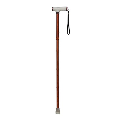 Drive Medical Folding Canes with Glow Grip Handle, Wood