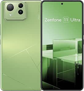 ASUS Zenfone 11 Ultra AI Smartphone, Android Unlocked, 12GB 256GB, US Version, 6.78” FHD  AMOLED 120Hz Fast Display, 26-Hour Battery with 5500mAh, Stabilized Triple Camera, 5G Dual SIM, Verdure Green