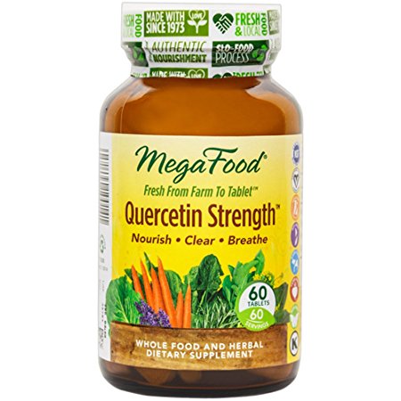 MegaFood - Quercetin Strength, Supports Healthy Histamine Levels, 60 Tablets (FFP)