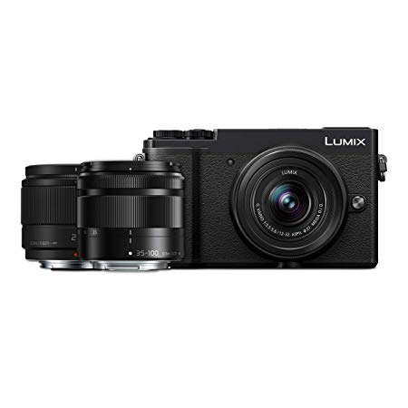 Panasonic DC-GX9TEB-K 20.3 MP Lumix G Compact System Camera - 25 mm, 12-32 mm and 35-100 mm Lenses Triple Kit - Black