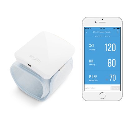 iHealth Sense Wireless Wrist Blood Pressure Monitor for Apple and Android