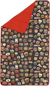 Kelty Bestie Blanket Indoor Outdoor Insulated Camping Throw   Picnic Ground Sheet, Designed in Colorado, Patches