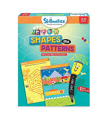 Skillmatics Educational Game: Shapes and Patterns (3-6 Years) | Creative Fun Activities for Kids