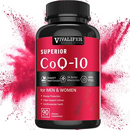 CoQ10(Coenzyme Q10) 300mg, High Absorption Natural Dietary Supplement,Helps Support Heart Function and Cellular Energy Production