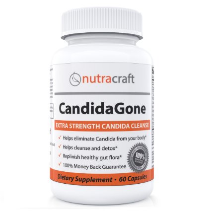 1 Candida Cleanse and Thrush Supplement - 4-in-1 Natural Candida Complex For Yeast Infection Thrush and Bacterial Vaginosis BV Support With Caprylic Acid Oregano Oil Cellulase Wormwood and Black Walnut - 60 Capsules - FREE SHIPPING and 100 MONEY BACK GUARANTEE