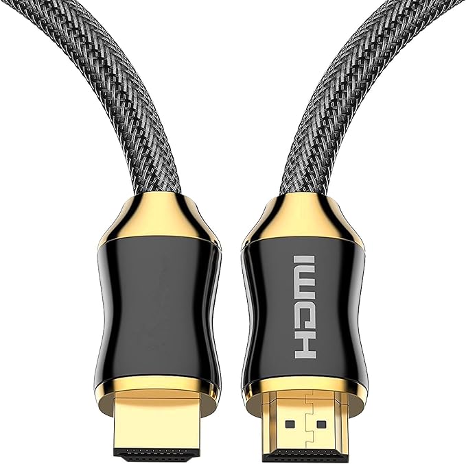 Highest End 4K HDMI Cable 3ft [4K@60Hz, 2K@240Hz] Alloy Connector & Braided - High Speed 18Gbps HDMI 2.0 Cable - HDR, 3D, 2160P, 1080P, Ethernet - 28AWG Braided HDMI Cord - Audio Return(ARC) Compatible with Fire TV, UHD TV, Blu-ray, PS4/3, PC