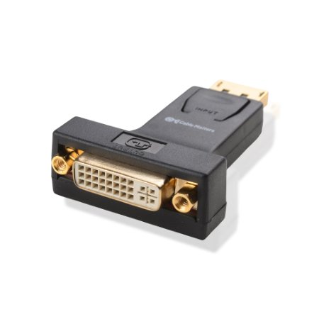 Cable Matters Gold Plated DisplayPort to DVI Male to Female Adapter