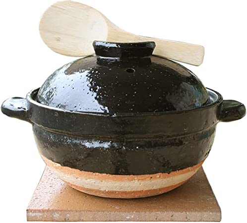 Haseen NCT-03 Kamado-san Rice Pot, 2 Gou Cooking (For Direct Fire), Direct Flame Compatible