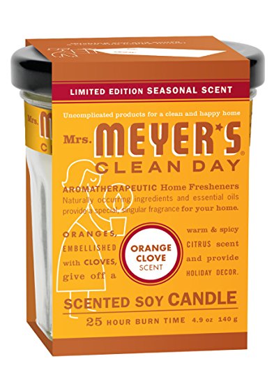 Mrs. Meyers Clean Day Candle - Orange Clove , 4.90-Ounce (Pack of 2)